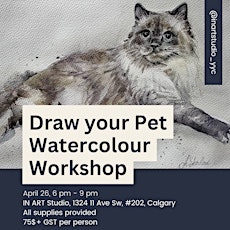 Draw you Pet Watercolour Workshop primary image