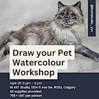 Image principale de Draw you Pet Watercolour Workshop