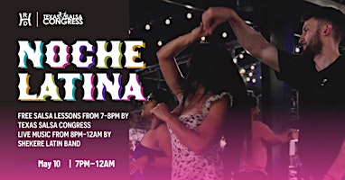 FREE Salsa Lesson Noche Latina at Home Run Dugout-Katy primary image