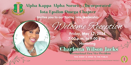 Iota Epsilon Omega Presents: Spring into Leadership Welcome Reception
