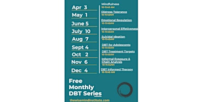 The Wise Mind Institute: Monthly DBT Essentials Series primary image