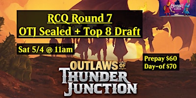 Primaire afbeelding van RCQ R7 Outlaws of Thunder Junction Sealed + Top 8 Draft