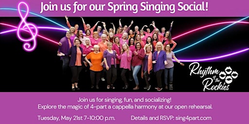 Hauptbild für Spring Singing Social with Rhythm of the Rockies