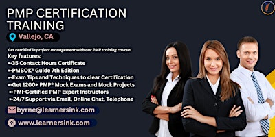 Primaire afbeelding van PMP Classroom Certification Bootcamp In Vallejo, CA