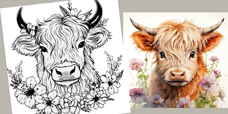 Highland Cow: Paint and Smoothie event