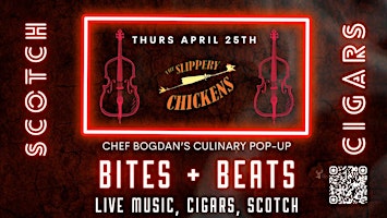 Imagem principal do evento April 25th Bites + Beats: Scotch and Cigar Affair