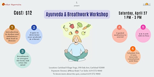 Immagine principale di Ayurveda & Breathwork Workshop 