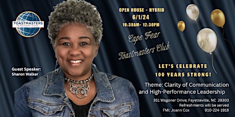Cape Fear Toastmasters Club Open House