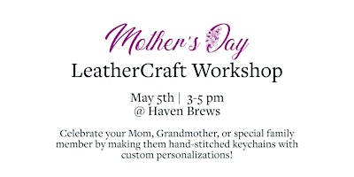Imagen principal de Mother's day - Leather Craft Workshop