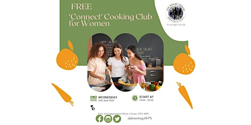 Imagem principal do evento Free CONNECT Cooking Club for Women - 15th May