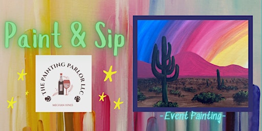 Imagem principal do evento Paint and Sip - Social Art Event  | Relax, Learn, & Create