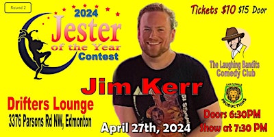 Imagen principal de Jester of the Year Contest - Drifters Lounge Starring Jim Kerr