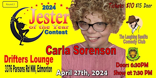 Primaire afbeelding van Jester of the Year Contest - Drifters Lounge Starring Carla Sorenson