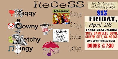 ReCeSS - Variety Show @ fanaticSalon! primary image