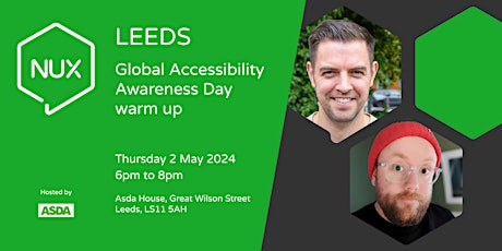 NUX Leeds - Global Accessibility Awareness Day warm up