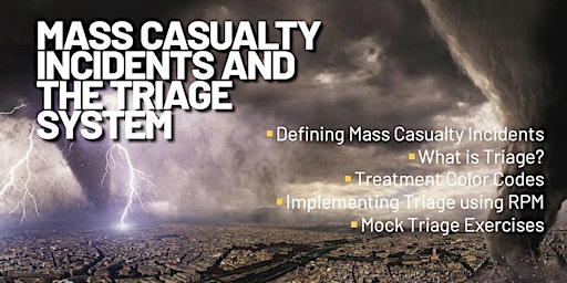 Imagem principal do evento MASS CASUALTY INCIDENTS AND THE TRIAGE SYSTEM