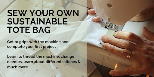Image principale de Sew a Tote Bag Workshop + Learn how to use your sewing machine