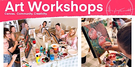 Imagem principal de Saturday Night Art Workshop - BYO Drinks - Creating. Painting. Sipping.