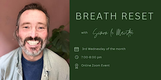 Breathwork Reset, online breathwork with Simon le Maistre primary image