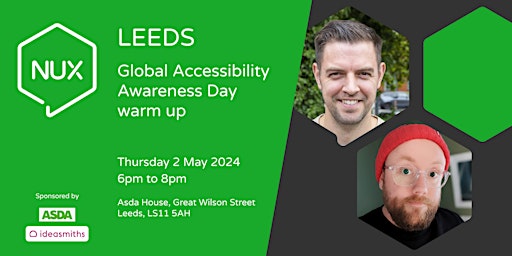Imagem principal de NUX Leeds - Global Accessibility Awareness Day warm up