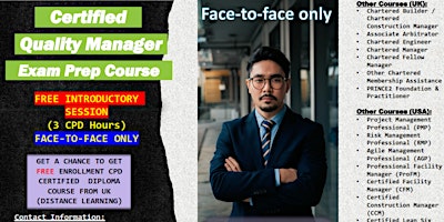 Certified Quality Manager Exam Preparation Course Introduction primary image