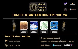 Immagine principale di Funded Startups Conference | Chennai 