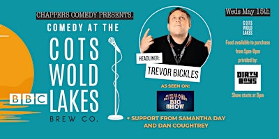 Imagem principal do evento Comedy at the Cotswold Lakes Brew Co  (Weds May 15)