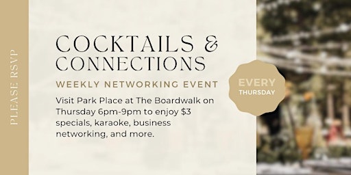 Imagen principal de Cocktails & Connections (Katy’s weekly networking event)