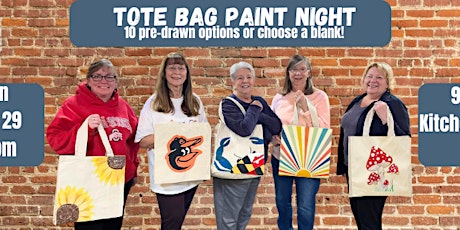 Tote Bag  Paint Night@9Five Kitchen & Bar w/ Maryland Craft Parties
