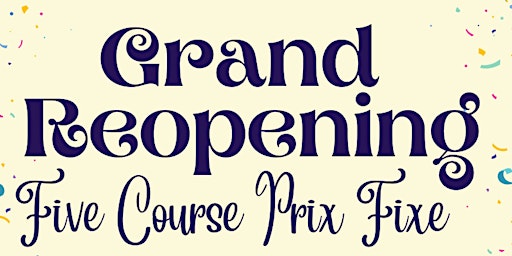Hauptbild für Grandma's Kitchen Arnot Mall Grand Reopening Five Course Prix Fixe (Vegan!)