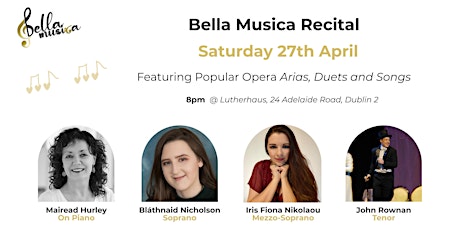 Bella Musica Opera & Song Recital (in Dublin 2)