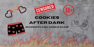 Imagem principal do evento Cookies After Dark (18+) Sugar Cookie Decorating Class