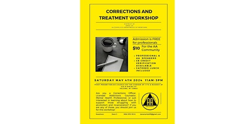 Corrections & Treatment Workshop primary image