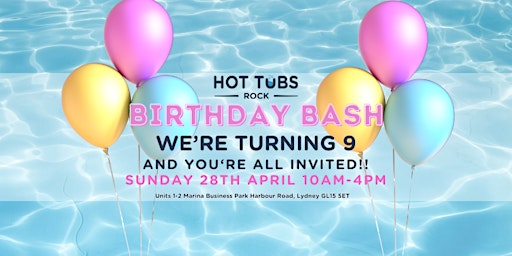 Imagem principal do evento Hot Tubs Rock's 9th Birthday Bash