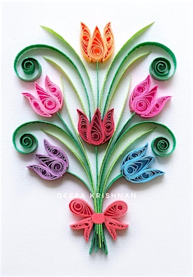 Tulips Bouquet - Paper Quilling primary image