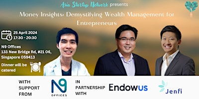 Immagine principale di (Register) Money Insights: Demystifying Wealth Management for Entrepreneurs 