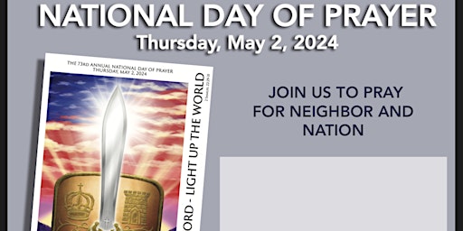 Imagem principal do evento National Day of Prayer