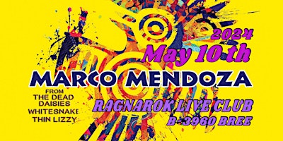 Hauptbild für MARCO MENDOZA @RAGNAROK LIVE CLUB,B-3960 BREE