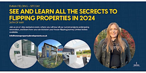 Imagem principal de SEE & LEARN ALL THE SECRECTS TO FLIPPING PROPERTIES IN 2024