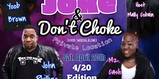 Imagem principal de Smoke & Don't Choke Comedy Show