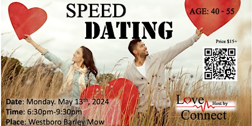 Primaire afbeelding van Speed Dating in WESTBORO OTTAWA   | AGE 40-55 | Host By Love Connect