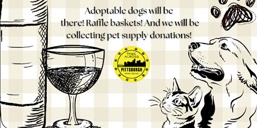 Image principale de Paws Across Pittsburgh Adoption & Donation Event hosted at  Black Dog Wine Company