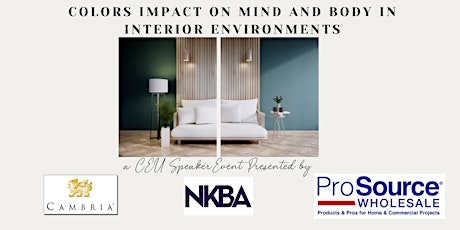 CEU Speaker Event: Colors Impact on Mind and Body in Interior Environments