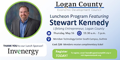 Primaire afbeelding van LCEDC Luncheon  AND Annual Meeting with Guest Speaker Stewart Kennedy