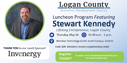 Hauptbild für LCEDC Luncheon  AND Annual Meeting with Guest Speaker Stewart Kennedy