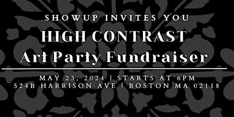 High Contrast Art Party Fundraiser