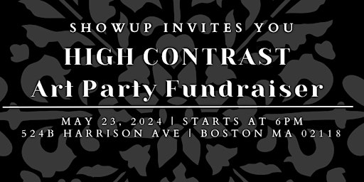 High Contrast Art Party Fundraiser primary image