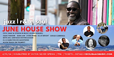 Imagem principal do evento House Show: Cecil Isaac & Spoken in Music, Sydni Marie