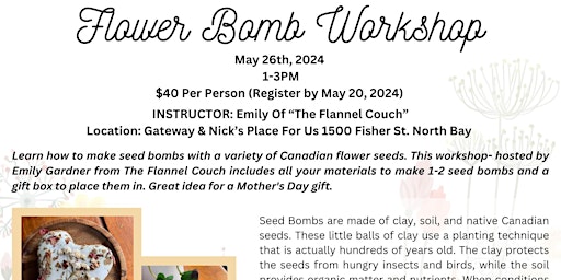 Primaire afbeelding van Clay Flower Bomb Workshop