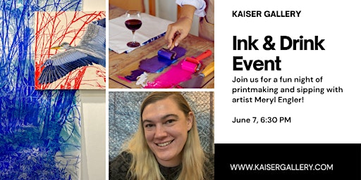 Imagem principal do evento Ink & Drink Event with artist Meryl Engler